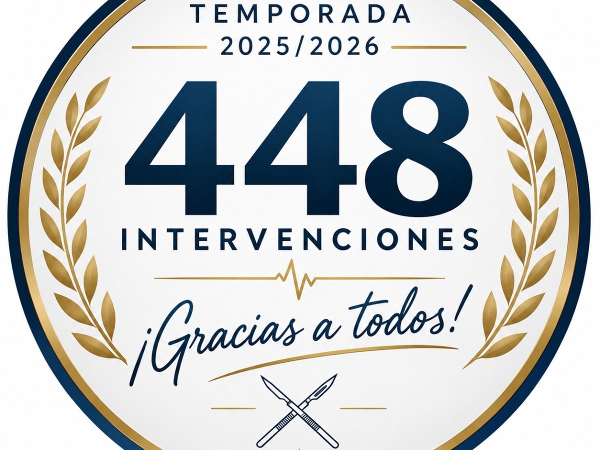 448 Pacientes intervenidos en los últimos 12&nbsp;meses